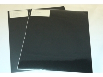 Bright Black Semi Rigid Polyvinyl Chloride Label